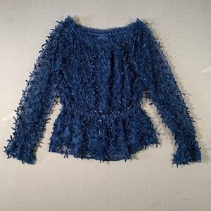 DS by‎ Debbie Shuchat Blue off shoilder top size L